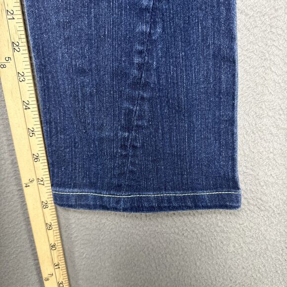 True Religion‎ Jeans Womens Sz 26x28 Blue Low American Cowgirl Preppy Dark Denim - Picture 5 of 14